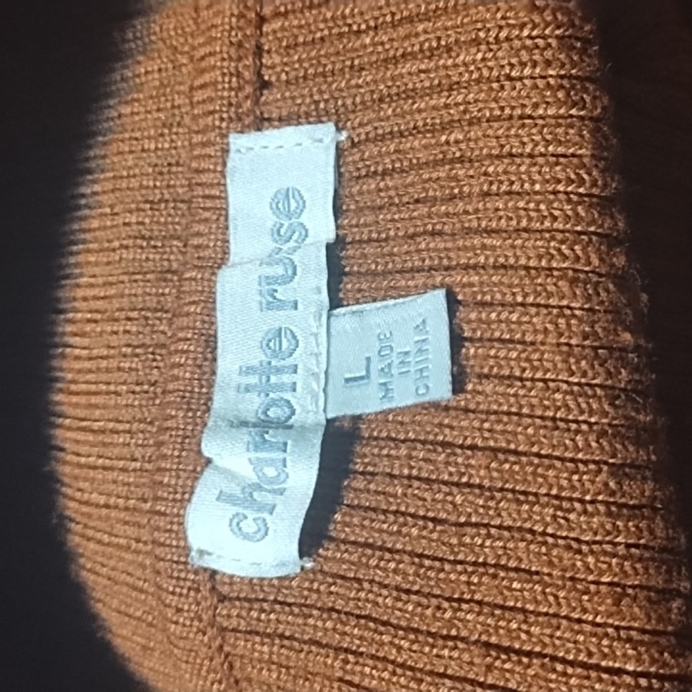 Charlotte Russe Warm Brown Knit Sweater - Picture 3 of 3